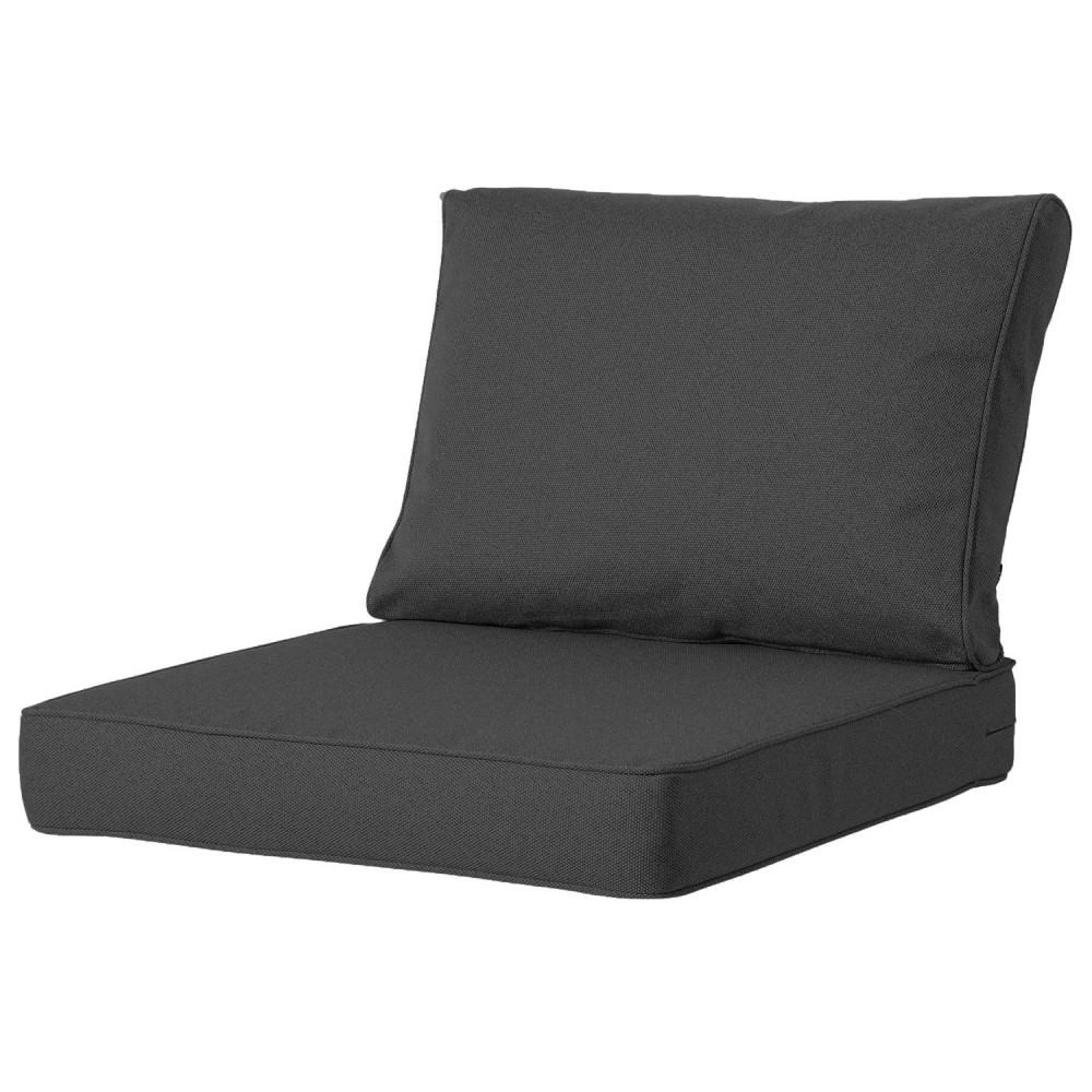 Loungekussen Zit En Rug X Cm Carr Canvas Eco Dark Grey