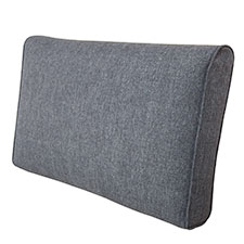 Loungekussen ruggedeelte premium 60x40cm carré - Porto grey (waterafstotend)