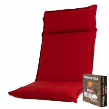 Warmtekussen  hoge rug - Havana red (Afritsbaar)