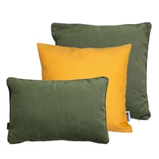 Sierkussenset - Panama green en warm yellow