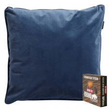 Warmtekussen sier 45x45cm - Velvet/panama safier blue (waterafstotend)